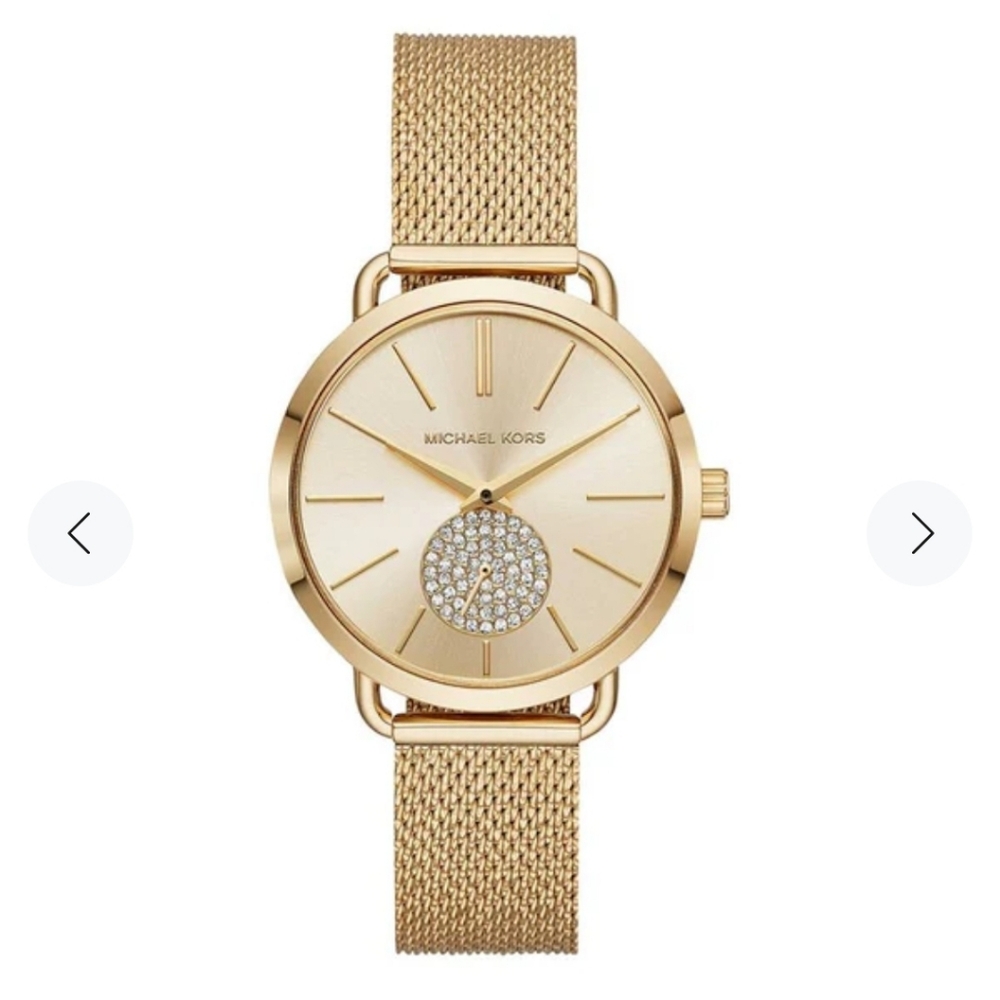 NEW Michael Kors Portia Gold Dial Women's Watch